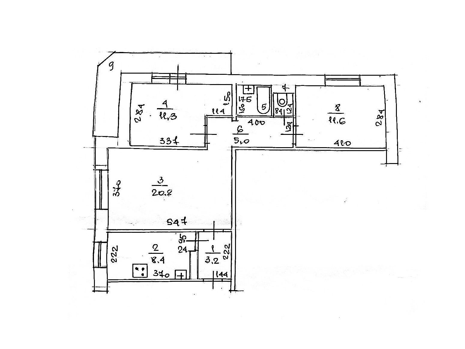Продажа 3-комнатной квартиры 65 м², Инглези ул., 3/3