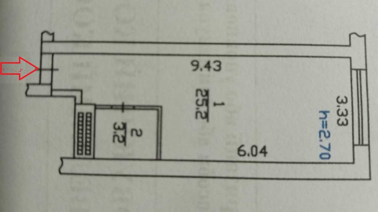 Аренда 1-комнатной квартиры 28.5 м², Каменская ул., 123