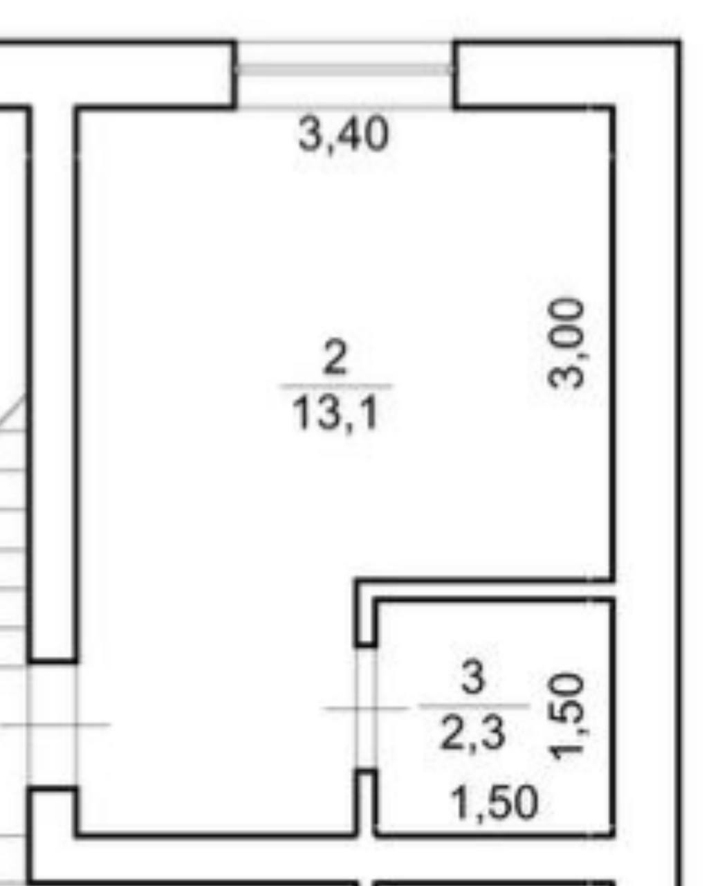 Продаж 1-кімнатної квартири 19 м²