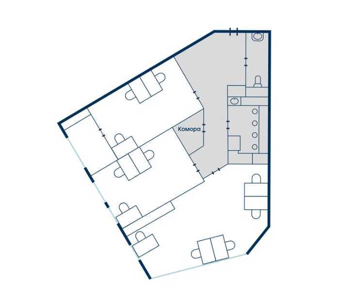Аренда офиса 83 м², Берестейський, 11