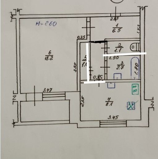 Продажа 1-комнатной квартиры 40 м², Грозненская ул.