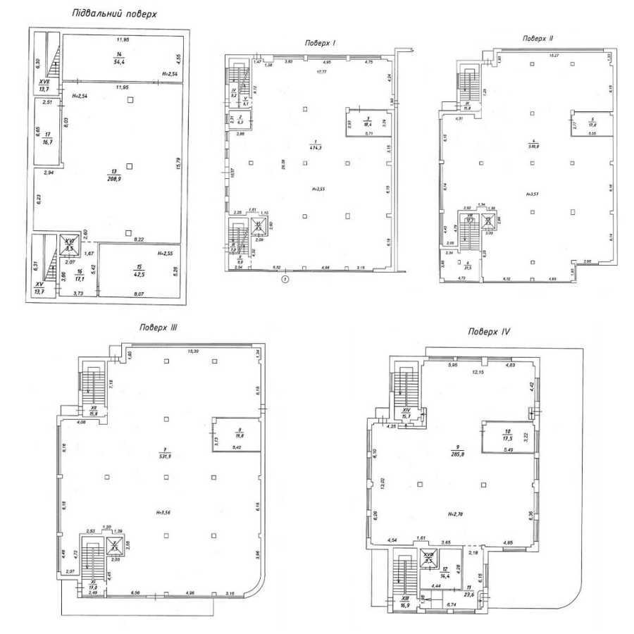 Аренда помещения свободного назначения 2510 м², Романа Шухевича просп.