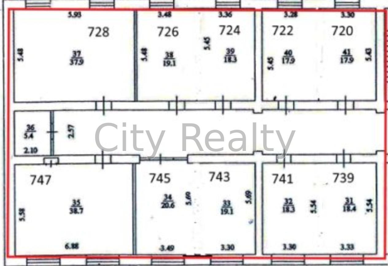 Аренда офиса 280.4 м², Крещатик ул., 7/11