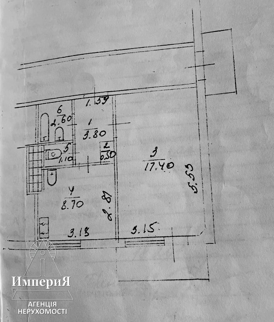 Продаж 1-кімнатної квартири 36 м², Томилівський пров., вул.50Б