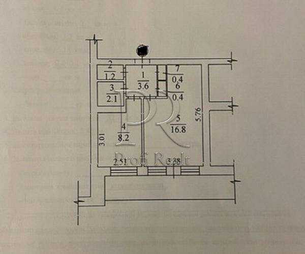 Продажа 1-комнатной квартиры 33 м², Чоколовский бул., 22