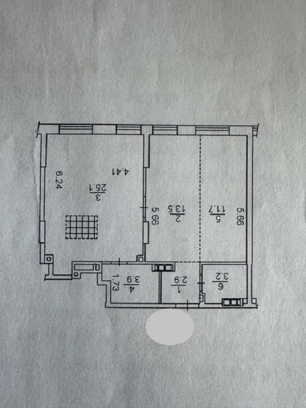 Продажа квартиры со свободной планировкой 60 м², Соборности просп., 17 К2