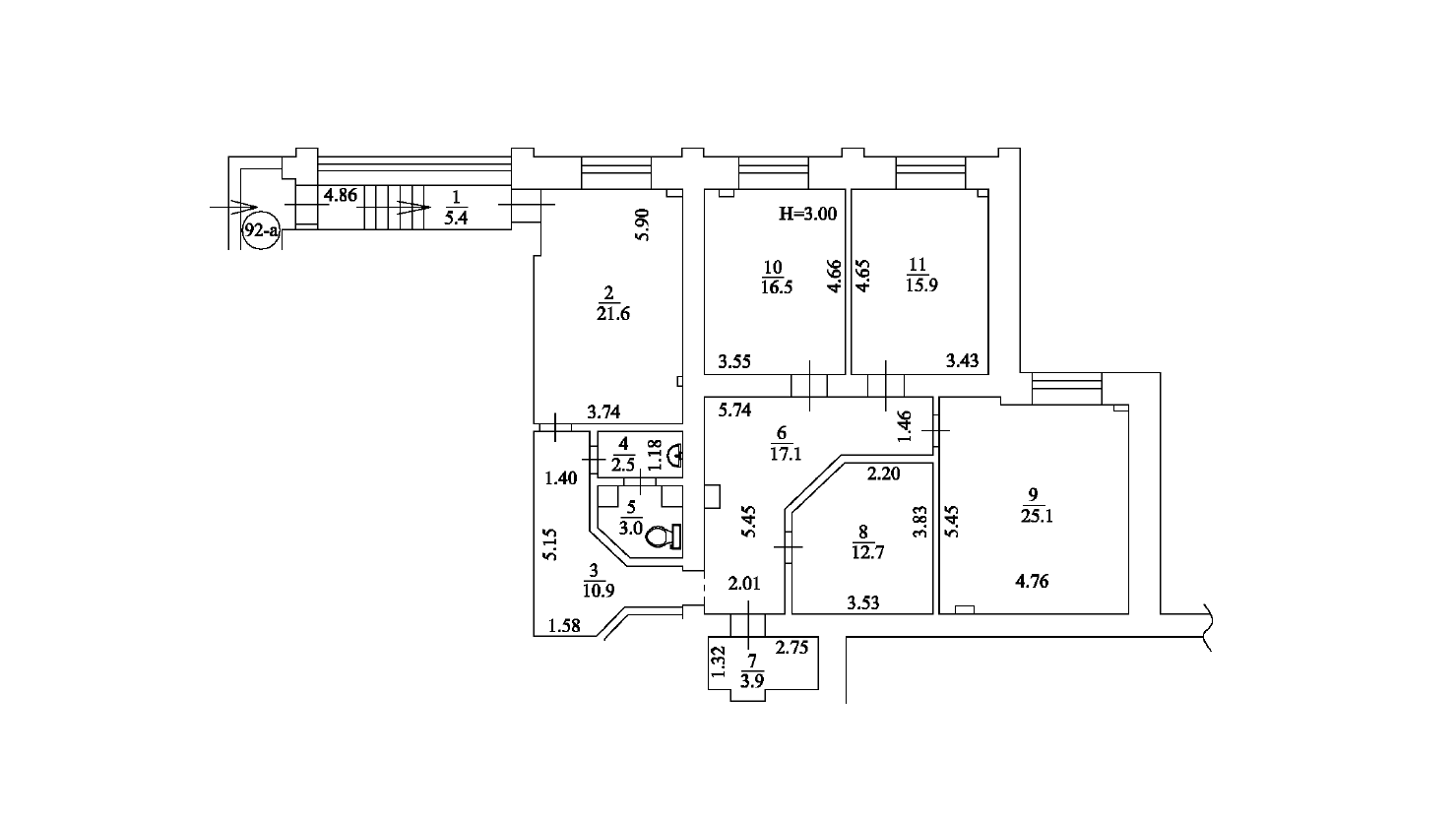 Оренда офісу 135 м², Володимира Маяковського просп., івасюка 20Б
