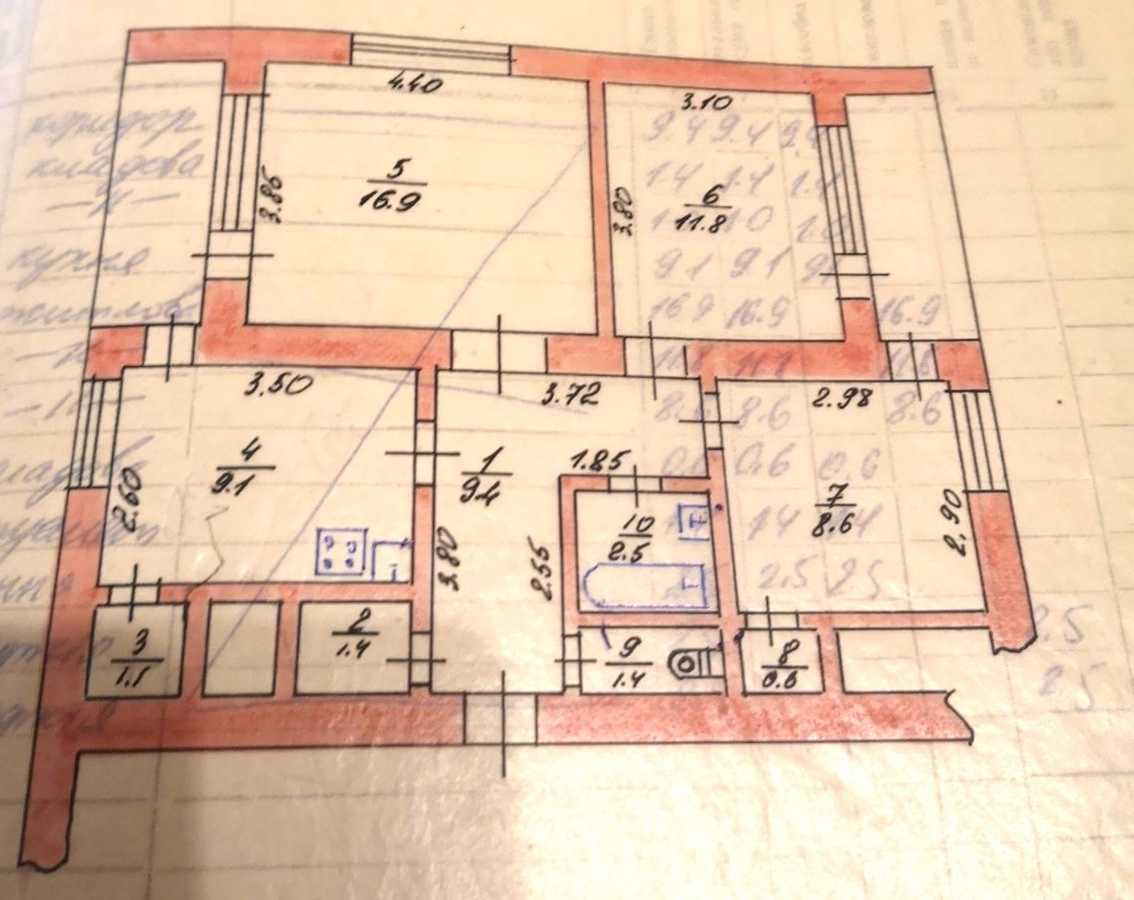Продаж 3-кімнатної квартири 67.7 м², Миру, 28