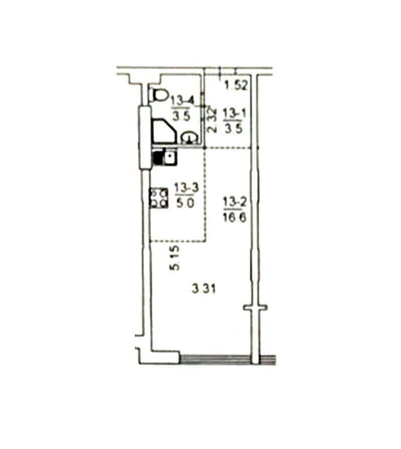 Продажа 1-комнатной квартиры 28.6 м², Тропинина ул., 12
