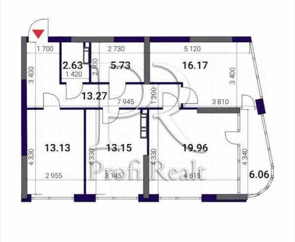 Продаж 3-кімнатної квартири 90 м², Причальна вул., 10
