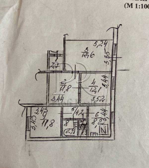 Продажа 3-комнатной квартиры 74 м², Чернобыльская ул., 24/26