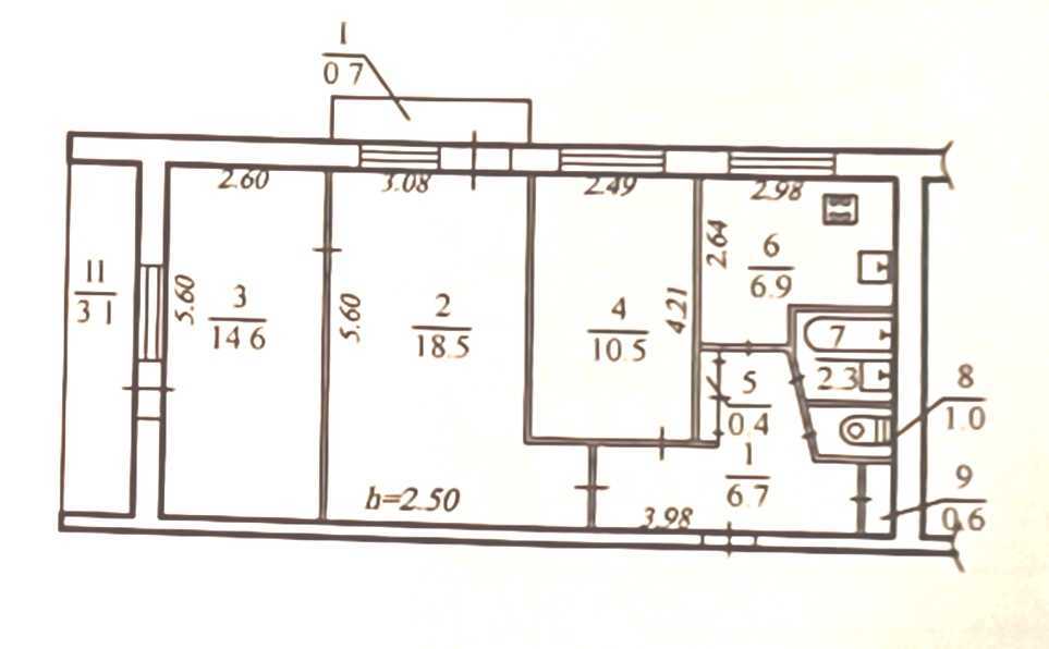 Продажа 3-комнатной квартиры 65 м², Тополь 1 ул., 7