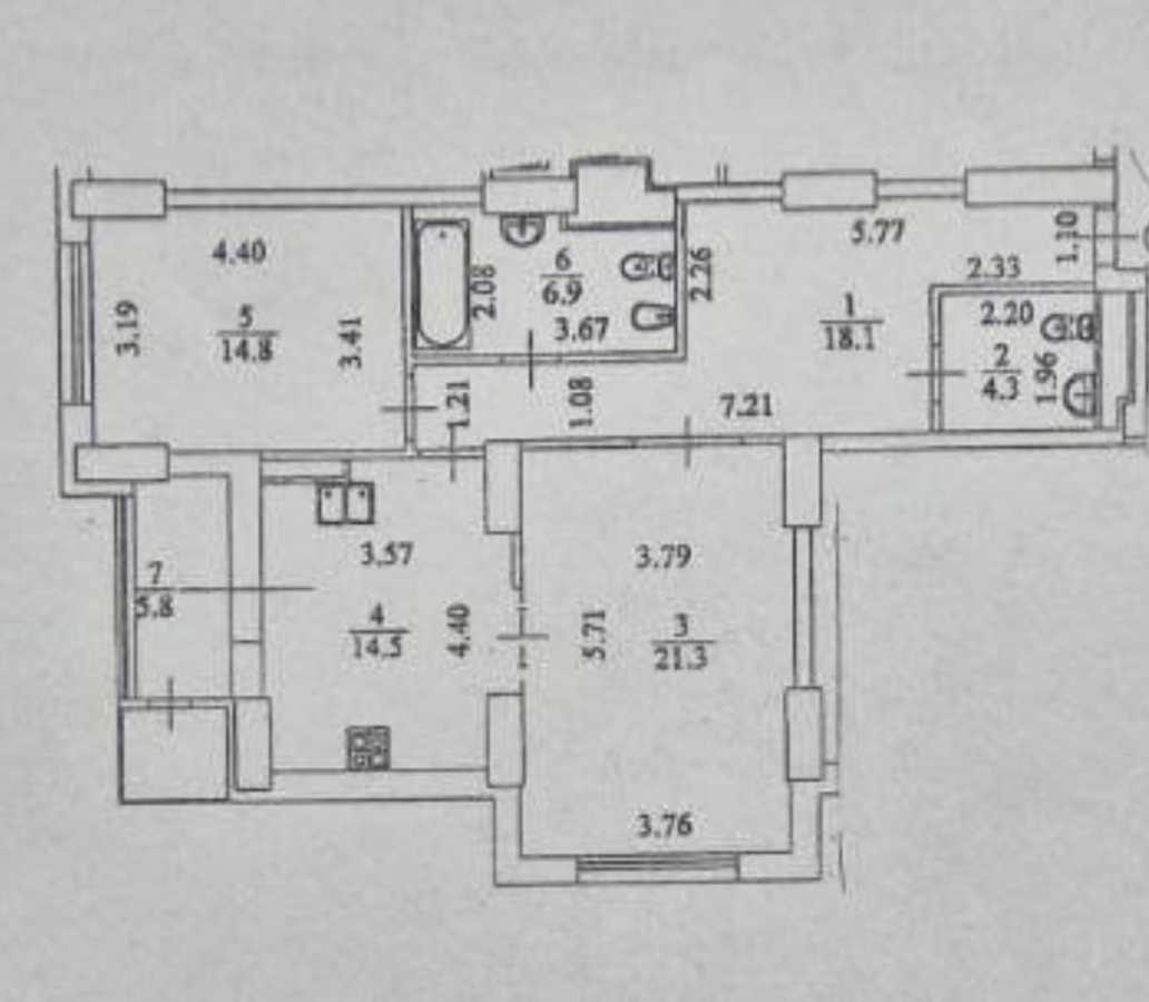 Продажа 2-комнатной квартиры 86 м², ЖК Дніпровська Мрія, ДОМ 1