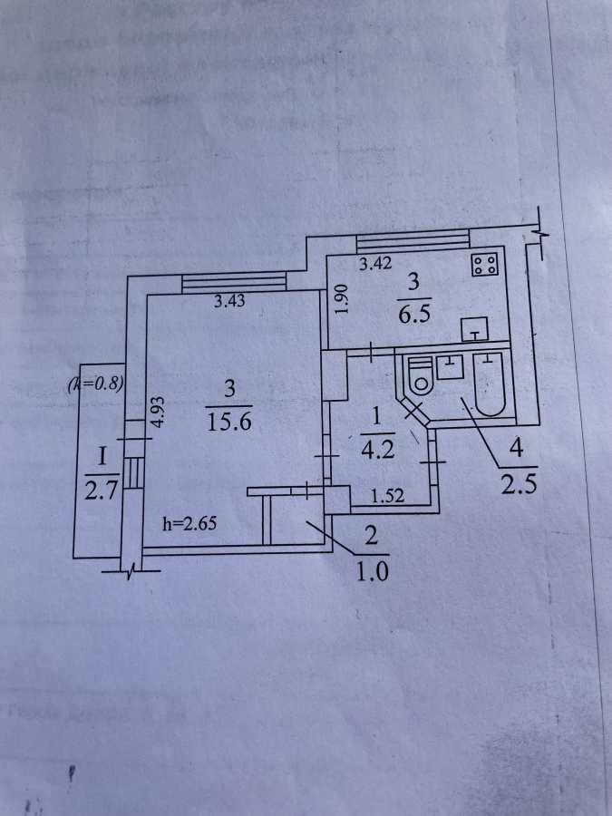 Продажа 1-комнатной квартиры 33 м², Героев Днепра ул., 64