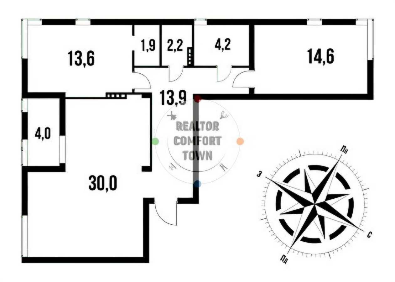 Продажа 2-комнатной квартиры 82.6 м², Регенераторная ул.