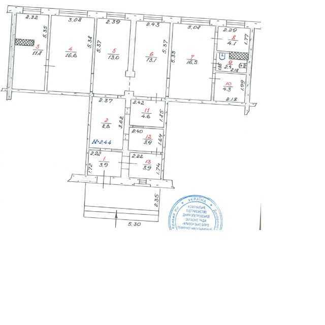 Продаж офісу 106.7 м², 40-річчя Перемоги вул., 13