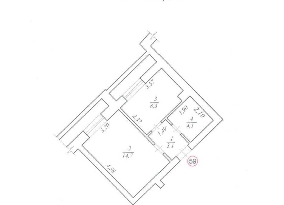 Продаж приміщення вільного призначення 31 м², Волошкова, 1