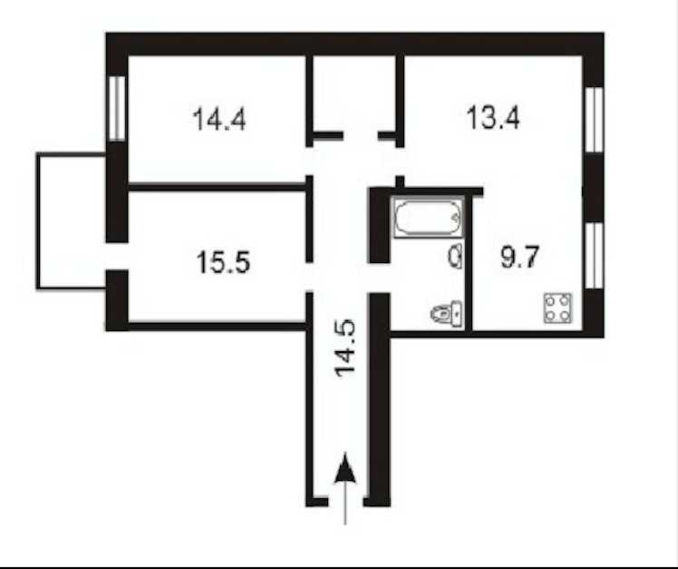 Продажа 3-комнатной квартиры 77 м², Саксаганского ул., 41В