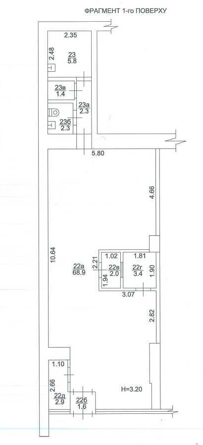 Продаж офісу 90.6 м², Ювілейний просп., 54