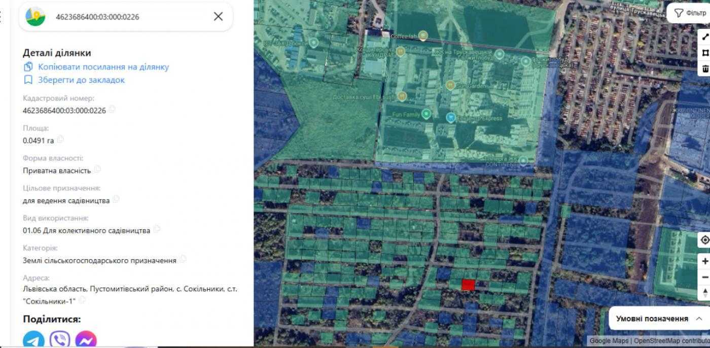 Продажа участка для личного сельского хозяйства 5 соток, Трускавецька
