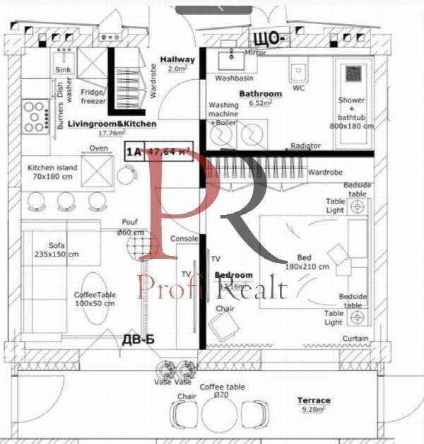 Продаж 1-кімнатної квартири 47 м², Петра Сагайдачного вул., 18