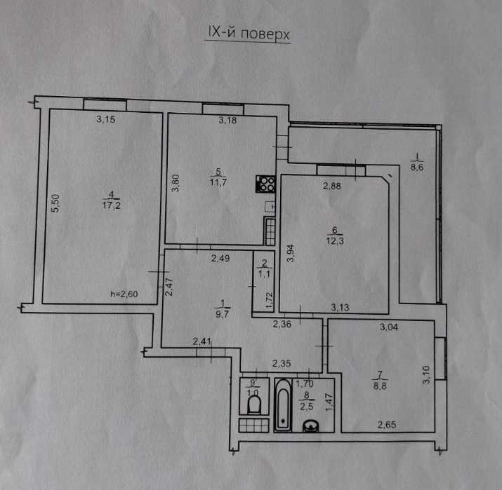 Продажа 3-комнатной квартиры 73 м², пр.Ярослава Мудрого