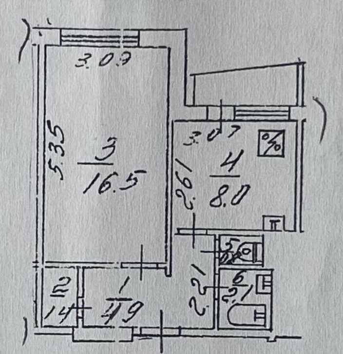 Продаж 1-кімнатної квартири 34.7 м², Георгія Гонгадзе просп., 20Ж