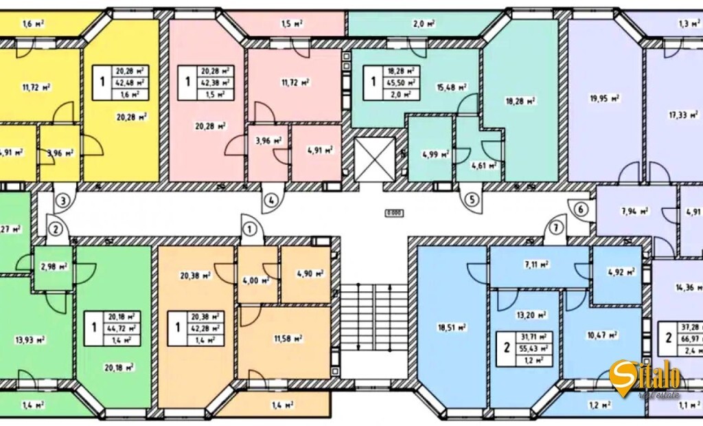 Продаж 1-кімнатної квартири 45.5 м²