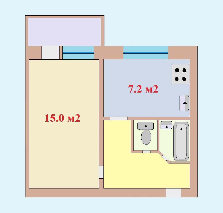 Аренда 1-комнатной квартиры 31 м², Старокиевский пер., 5