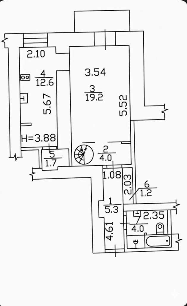 Продаж 1-кімнатної квартири 54 м², Стрілецька вул., 7/6