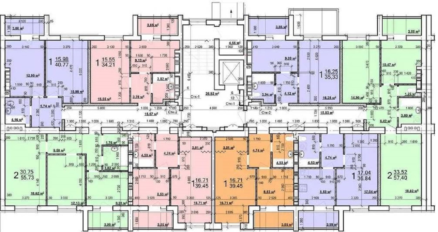 Продажа 2-комнатной квартиры 57 м², Харьковская ул.