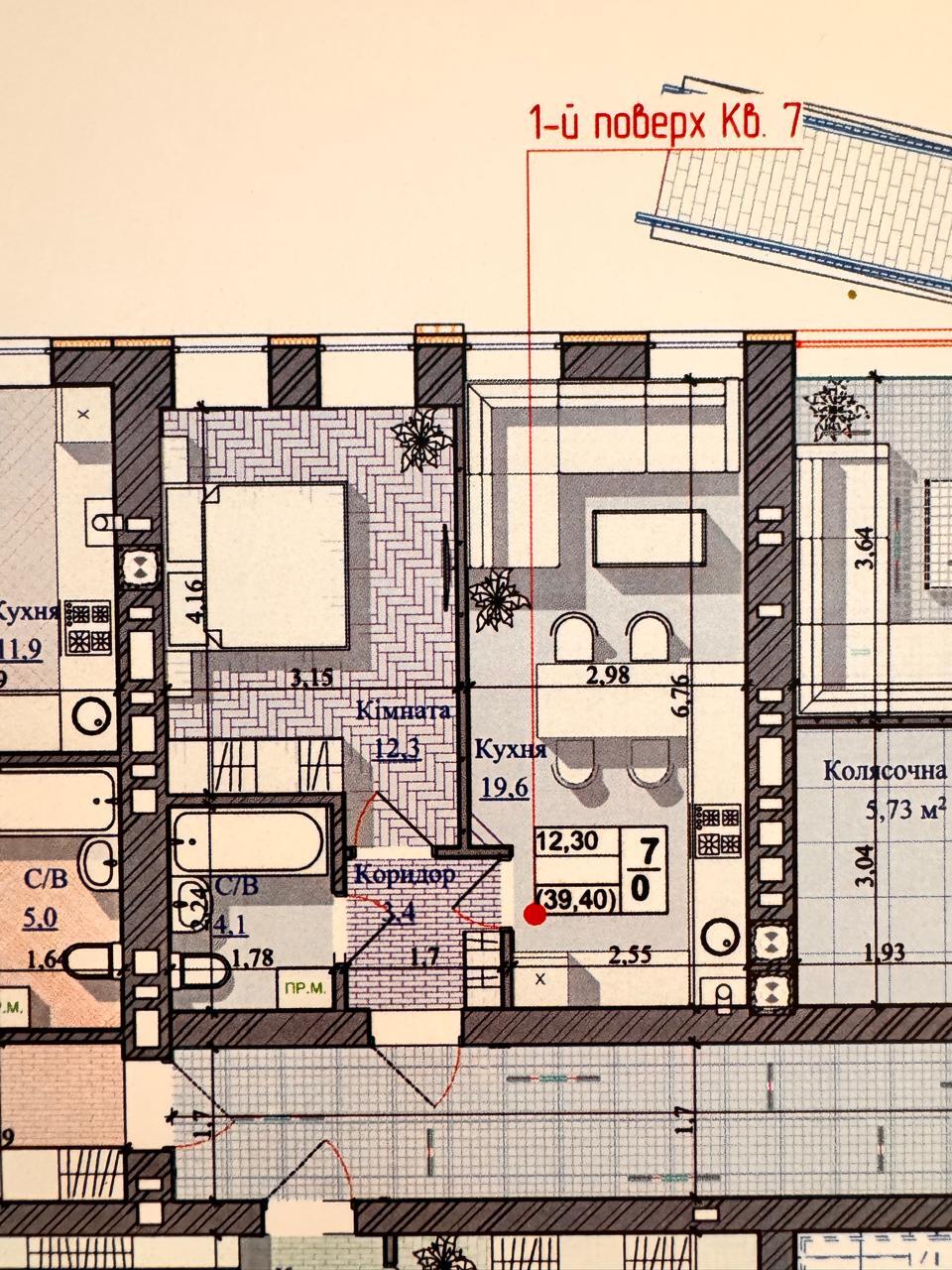 Продаж 1-кімнатної квартири 39 м², Кузьми Скрябіна вул., 14