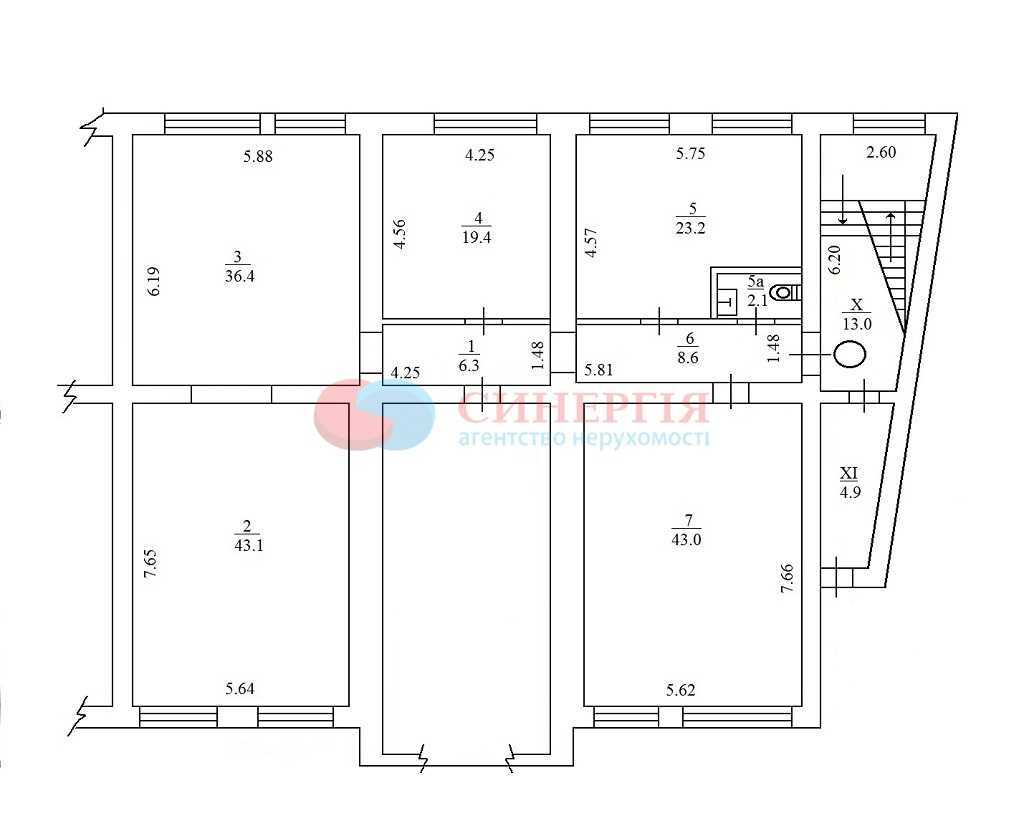 Продаж офісу 360 м², Кості Гордієнка пров., 2А