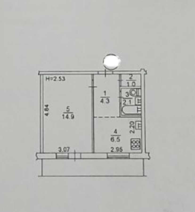 Продаж 1-кімнатної квартири 31 м², Йорданська вул., 8