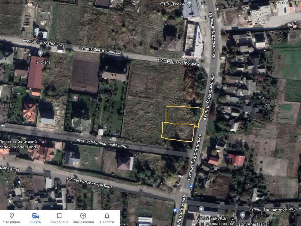 Продажа участка под индивидуальное жилое строительство 10 соток, Радосинская ул.