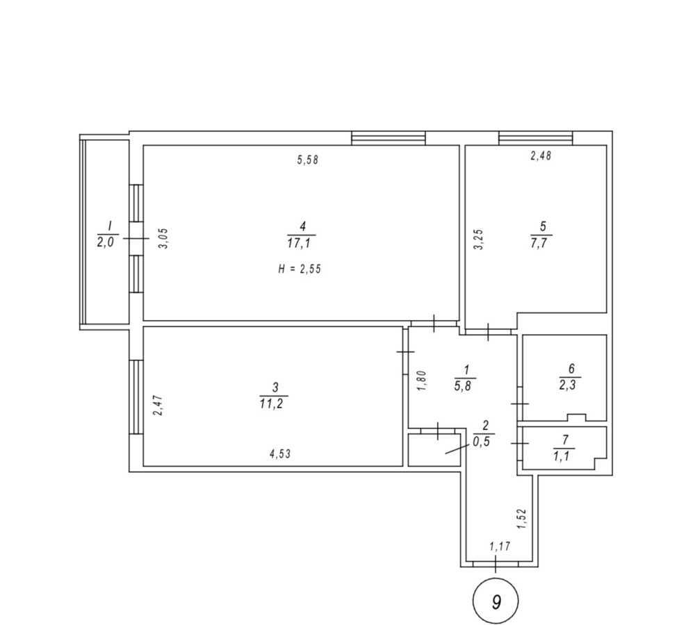 Продажа 2-комнатной квартиры 48 м², Соборности просп., 13