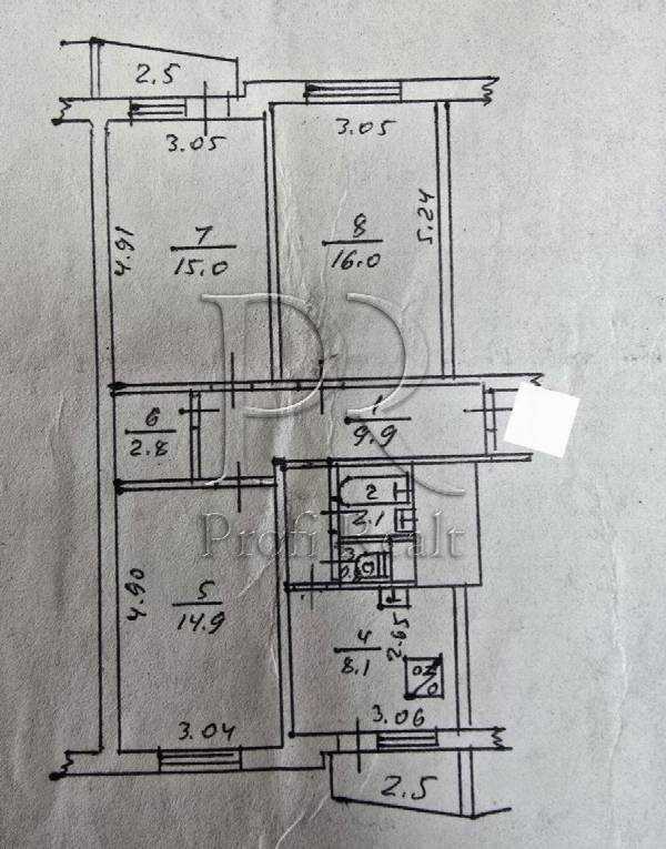 Продажа 3-комнатной квартиры 71 м², Голосеевский просп., 19
