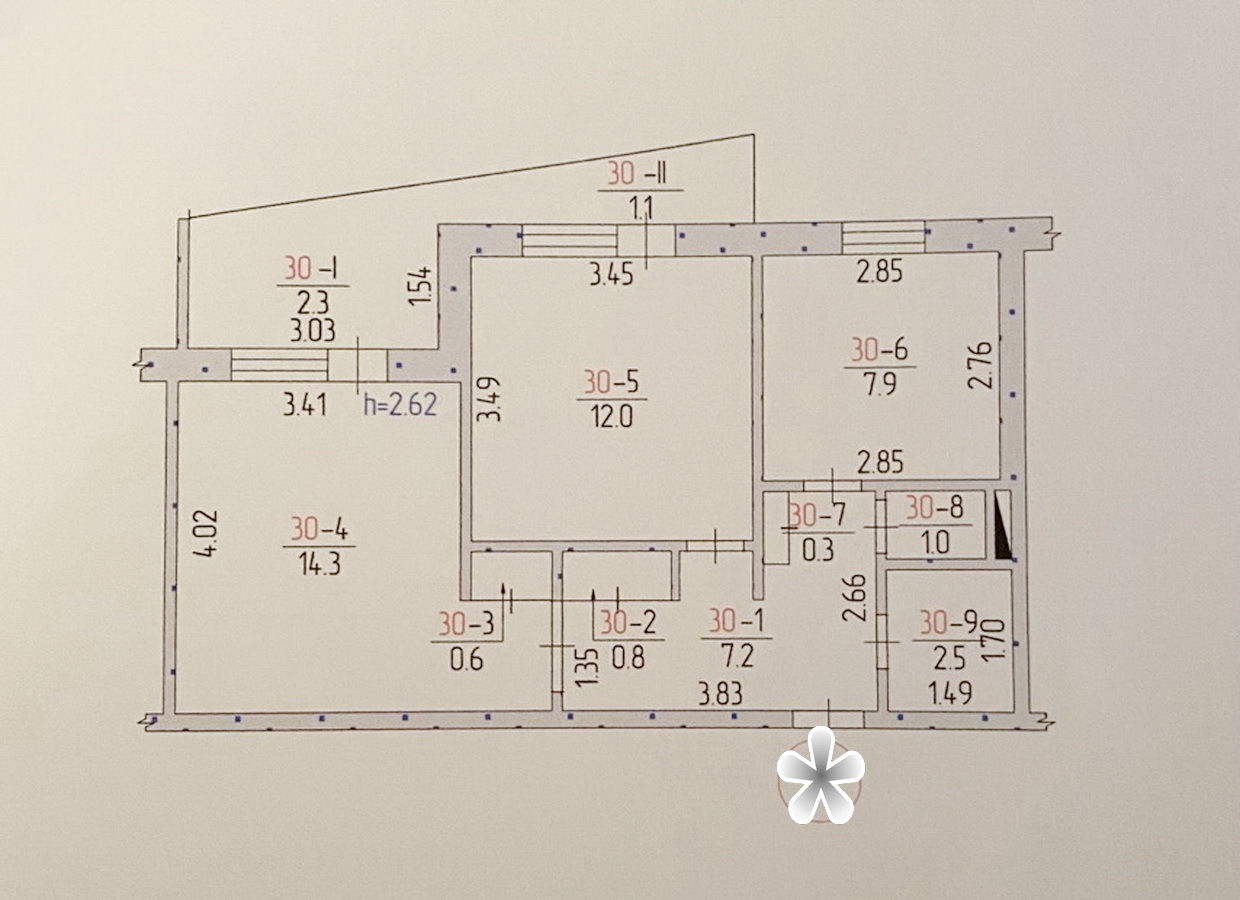 Продажа 2-комнатной квартиры 50 м², Лазурная ул.