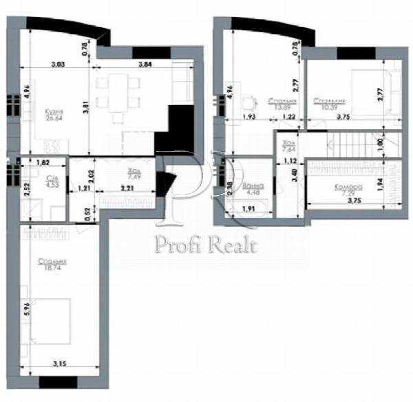Продаж 3-кімнатної квартири 102 м², Богуна Івана вулиця, 2