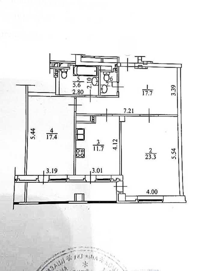 Продажа 2-комнатной квартиры 85.6 м², Срибнокильская ул., 12