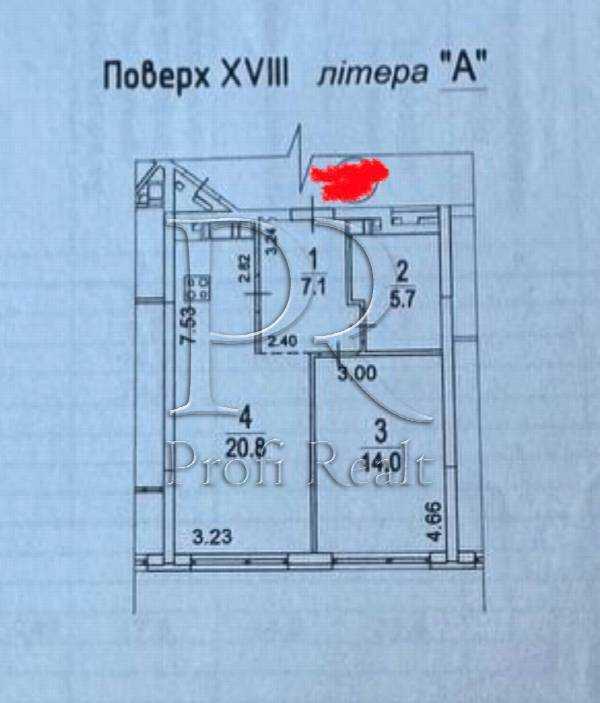Продаж 1-кімнатної квартири 48 м², Дніпровське шосе, 15Ж