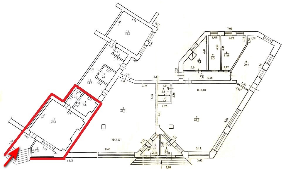 Аренда магазина 28 м², Мира просп.