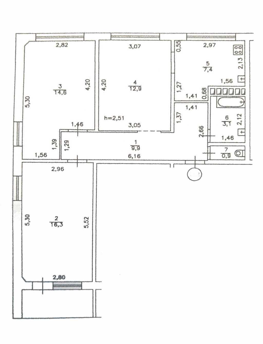 Продажа 3-комнатной квартиры 69 м², Генерала Наумова ул., 31А
