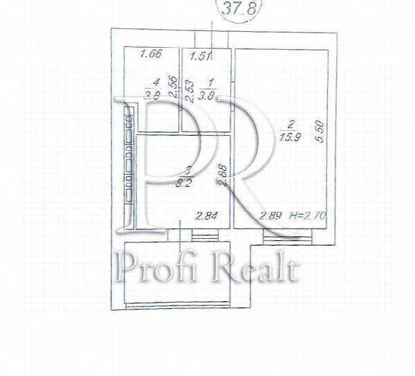 Продаж 1-кімнатної квартири 38 м², Вишнева вул., Машинобудівельників вулиця, 31