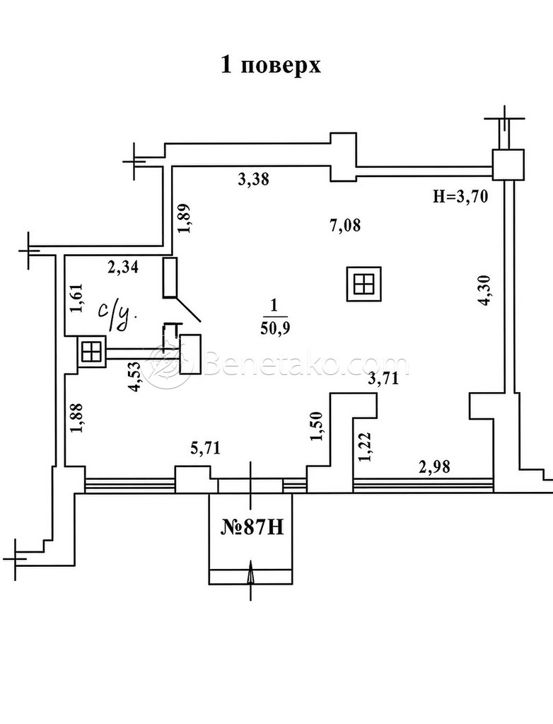Аренда офиса 50 м², Таирово, ул. Гранитная