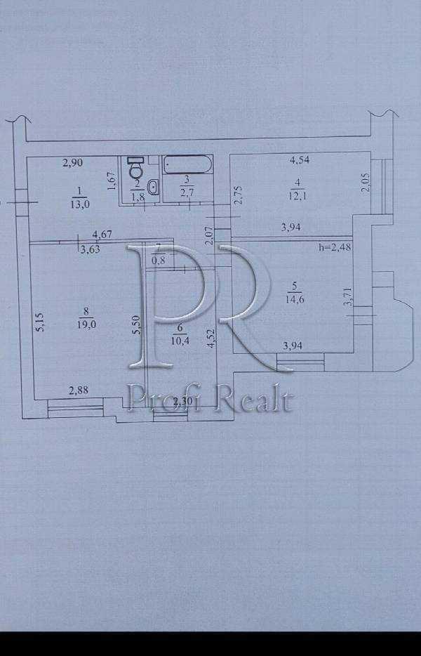 Продаж 3-кімнатної квартири 75 м², Симиренка вул., 1Г