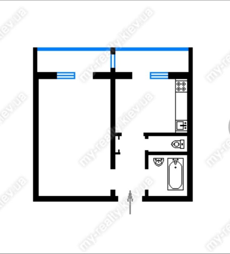 Продажа 1-комнатной квартиры 41 м², Николая Закревского ул., 7