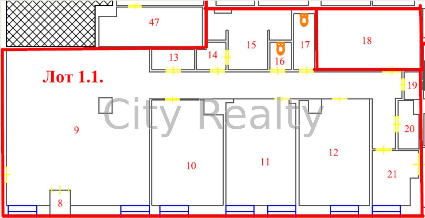 Аренда офиса 237 м², Новоконстантиновская ул., 18