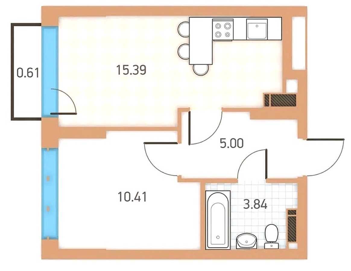 Продаж 1-кімнатної квартири 35 м², Крайня, 1