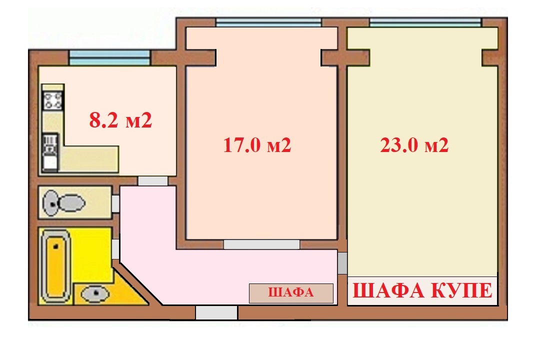 Аренда 2-комнатной квартиры 60 м², Кудряшова ул., 7Б